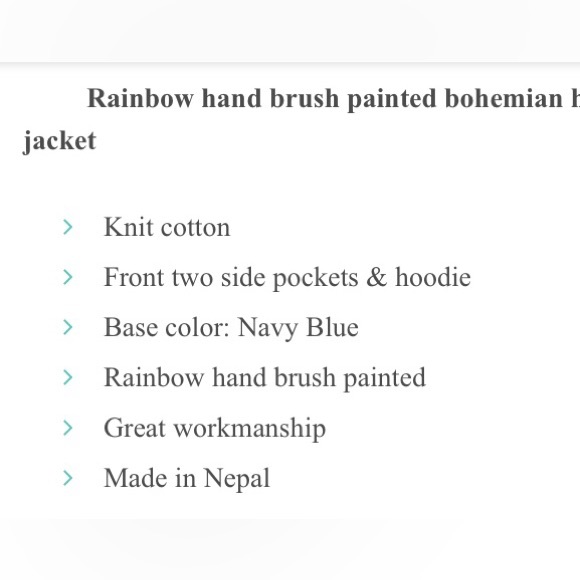 Boho tie-dyed, peaceful-vibe Hooded Knit Jacket with pockets. Soft & never worn. - Picture 14 of 14